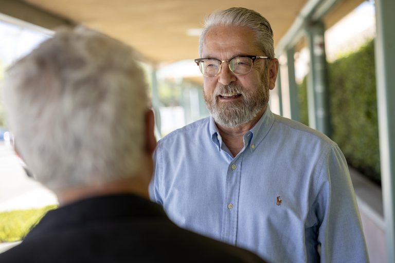 Bill Britton with Community